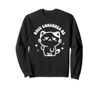 Rage Consumes Me Funny Kitten in a Hammock Cute Cat Ironic Sweatshirt