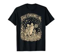 Rage Consumes Me Grenouille Meme Mignon Crapaud Fleur T-Shirt