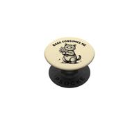 Rage Consumes Me Mème de Chat Mignon Vintage Amoureux des Chatons PopSockets PopGrip Adhésif