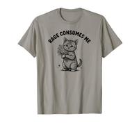 Rage Consumes Me Mème de Chat Mignon Vintage Amoureux des Chatons T-Shirt