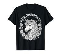 Rage Consumes Me Unicorn Meme T-Shirt