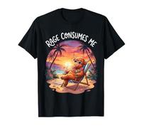 Rage Consumes Me Vache Highland Mignon Fleur T-Shirt