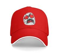 Rage Guy Face Meme Casquettes de Baseball Unisexe Hip-Hop Chapeaux de Soleil Chapeau Casquette Snapback réglable Casquette Trucker Chapeau d’été