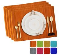 Ragged Rose Lot de 4 Sets de Table en Coton côtelé pour Salon, Table à Manger et Cuisine - Emballage Cadeau - 27 x 37 cm