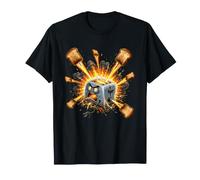 Raging Petit déjeuner Grille-Pain Motif Explosion de Cuisine T-Shirt