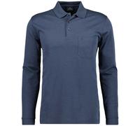 Ragman Homme Langarm-Poloshirt - Doux Tricoté Polo Bouton Manches Longues, Coton