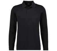 Ragman Homme Langarm-Poloshirt - Doux Tricoté Polo Bouton Manches Longues, Coton