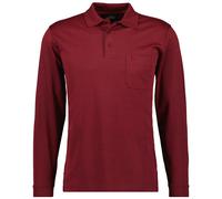 Ragman Homme Langarm-Poloshirt - Doux Tricoté Polo Bouton Manches Longues, Coton