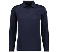 Ragman Homme Langarm-Poloshirt - Doux Tricoté Polo Bouton Manches Longues, Coton