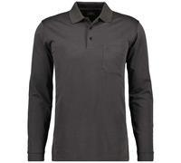 Ragman Homme Langarm-Poloshirt - Doux Tricoté Polo Bouton Manches Longues, Coton