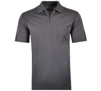 Ragman Polo à fermeture Éclair pour homme, anthracite, L