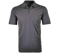 Ragman Polo à fermeture Éclair pour homme, anthracite, M
