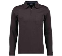 Ragman Polo à manches longues pour homme, Mokka-083, XL