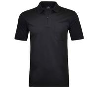 Ragman Polo homme doux avec fermeture éclair Noir M