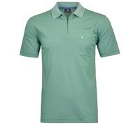 RAGMAN Polo en Tricot Doux pour Homme avec Fermeture éclair, Vert Clair, L