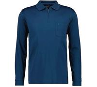 Ragman Polo softknit à manches longues avec fermeture Éclair XXL Bleu foncé 793