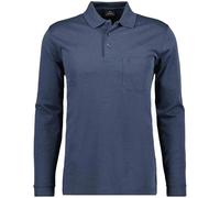 Ragman - Polo - Uni - Col Polo - Manches Longues - Homme Gris Anthracite - Bleu - Large