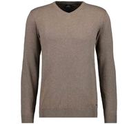 RAGMAN Pull en tricot uni à col en V pour homme, Camel 084, XXL