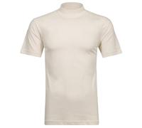 Ragman T-shirt à col montant pour homme à manches courtes., ecru, M