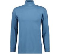 RAGMAN T-shirt basique à col roulé à manches longues pour homme Bleu-835 Medium