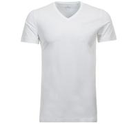 RAGMAN - T-Shirt - Col en V et Manches Courtes - fit - Double Pack - Blanc - S