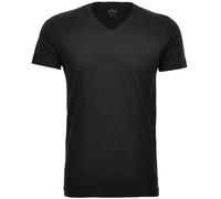 Ragman - T-shirt - Col en V et manches courtes - fit - double pack - noir - XXL