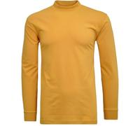 RAGMAN - T-shirt hommes - Col montant - À manches longues, moutarde, XXL