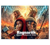 Ragnarök - Die letzte Schlacht der Götter (Tischkalender 2027 DIN A5 quer), CALVENDO Monatskalender: Epischer Ragnarök-Kalender im nordischen Dark-Fantasy-Stil.