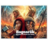 Ragnarök - Die letzte Schlacht der Götter (Wandkalender 2027 DIN A2 quer), CALVENDO Monatskalender: Epischer Ragnarök-Kalender im nordischen Dark-Fantasy-Stil.
