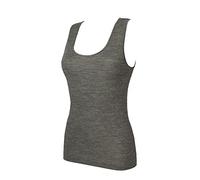 RAGNO Camisole Femme Caraco Large épaule 85% Laine mérinos et 15% Soie Article 074022, 202M Ardesia Melange, M