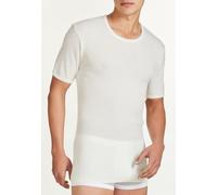 RAGNO T-shirt maillot de corps pour homme, manches courtes, ras du cou, 100 % pure laine mérinos renforcée, couleur laine, Taille L - 5