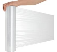 RAGO® Emballage déménagement 300m Film à palette 9,5 × 9,5 × 40 cm Film déménagement Film emballage transparent Film étirable Osmotic plastic wrap Film plastique déménagement Rouleau emballage colis