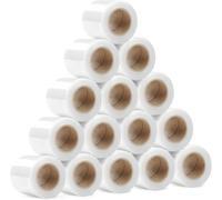 RAGO® Emballage déménagement transparent Lot de 15 Film à palette mini rouleaux Film déménagement Film emballage plastic wrap Film plastique Rouleau emballage colis-15x Transparent 0.21kg