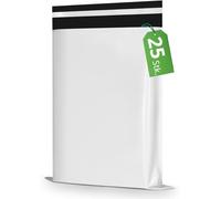 RAGO Lot de 25 sacs d'expédition en plastique 19 x 25 cm I Sacs d'expédition autocollants et opaques I Sacs en plastique refermables pour vêtements I Emballage logistique Transport