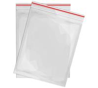 RAGO® Sachet Plastique Transparent 100x120mm Pochon Lot de 100 sachets à Fermeture Zip I Fiable Petit Sachet Transparent I Sacs en polyéthylène pour l'organisation
