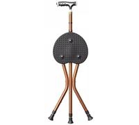 RAGOPILEN Chaise Pliante, Chaise Canne légère et réglable en Hauteur (60-100 cm) et Tabouret Pliable