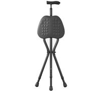 RAGOPILEN Chaise Pliante, Chaise Pliante à 4 Vitesses avec siège et éclairage LED, Noire, Dimensions pliées: 27,5x88-96cm, Charge maximale: 200kg.