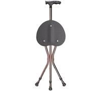 RAGOPILEN Chaise Pliante, Tabouret Canne Pliable 2 en 1 à 5 Vitesses, réglable en Hauteur, avec éclairage LED, capacité de 150 kg(A)