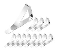 RAGOPILEN Clips de Nappe, Lot de 4/6/8/12 Pinces à Nappe en Acier Inoxydable for Tables jusqu'à 1,7 Pouces