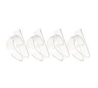 RAGOPILEN Clips de Nappe, Lot de 4 Pinces à Nappe en Plastique Multicolores(Transparent)