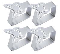 RAGOPILEN Clips de Nappe, Lot de 4 Pinces à Nappe Papillon en Acier Inoxydable, Dimensions 4,4 x 1,5 x 4,6 cm