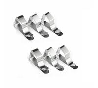 RAGOPILEN Clips de Nappe, Lot de 6 Pinces à Nappe en Acier Inoxydable for Pique-niques, Mariages, campings