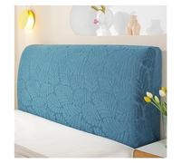 RAGOPILEN Housse de tête de lit, Housse de tête de lit Anti-poussière Gris foncé Gris Clair Champagne Cyan Plusieurs Tailles(Cyan,Width 220cm)