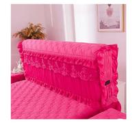 RAGOPILEN Housse de tête de lit, Housse de tête de lit en Dentelle Multicolore 120-220 x 65 cm(Rose Red,W 120cm x H 65cm)