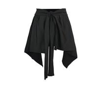 RAGOPILEN Jupe de Ballet, Jupe de Yoga et de Ballet en Mousseline de Soie avec Longues Bretelles et Ceinture élastique Multicolore(Black)