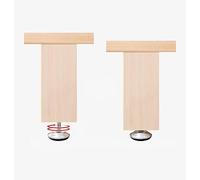 RAGOPILEN Pieds de Meubles en Bois, Lot de 2 Pieds de Meuble en Bois en Forme de T, 8 à 50 cm, for canapé, Chaise, lit(20cm)