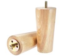 RAGOPILEN Pieds de Meubles en Bois, Lot de 2 Pieds de Meubles en Bois 8-20 cm(12cm/4.7in)