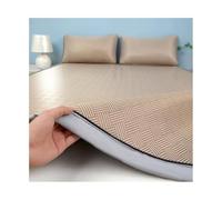 RAGOPILEN Tapis rafraîchissant en soie de bambou | Refroidissement d'été multicolore en plusieurs tailles : tapis de bambou pliable en soie glacée avec taie d'oreiller