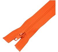RAGOPILEN Zip, Fermetures à glissière Ouvertes, Lot de 5 pièces, 40/60/70 cm, for Bricolage, Couture, vêtements, Artisanat(Oranje,70cm)