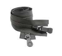 RAGOPILEN Zip, Fermetures éclair for Couture, 1 pièce, 6#, Fermeture éclair Double Face, 64-100 cm, Fermeture éclair à extrémité Ouverte for réparation de Manteaux, Sacs(Grey,72cm)